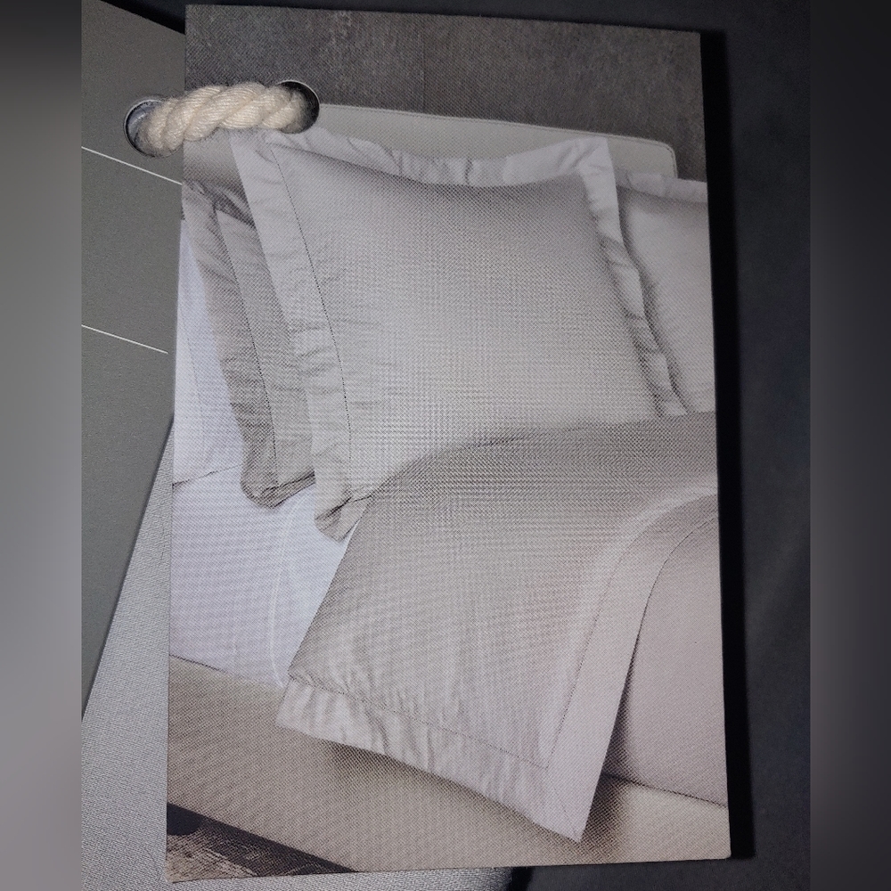 Euro Sham, 100% Pima Cotton 1000 thread count, Gray, NWT